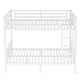 preview thumbnail 6 of 10, White Metal Full over Full Bunk Bed with Under Bed Storage and Safety Guardrails