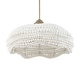 preview thumbnail 8 of 13, Uttermost Biddeford White Beaded Pendant (5 light) - 24"W x 24"D x 11.5"H