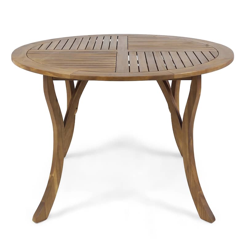 outdoor acacia wood table