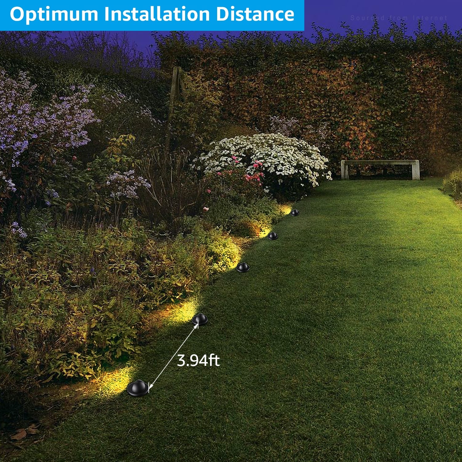 Ground landscape lights hot sale