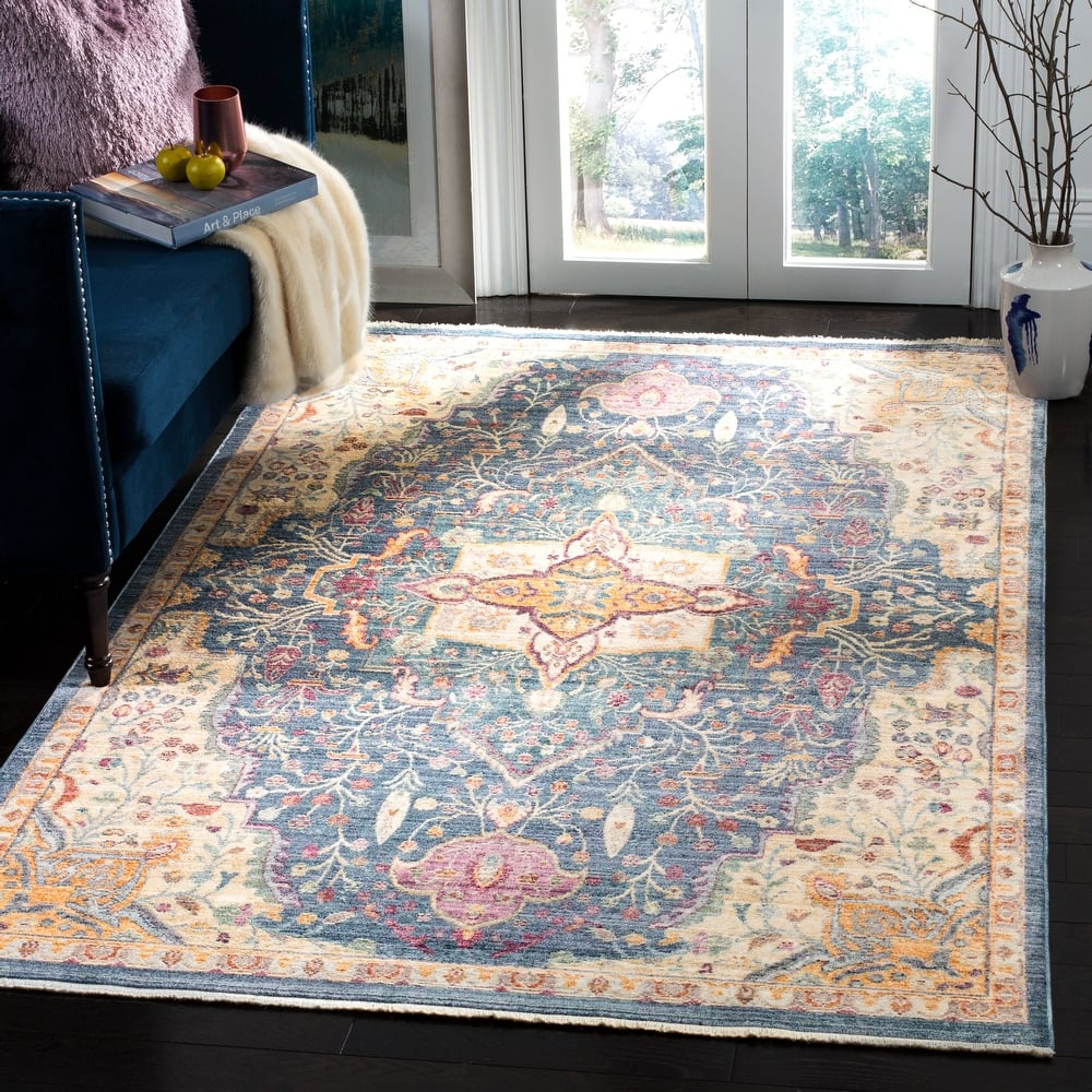 SAFAVIEH Illusion Danette Vintage Boho Oriental Viscose Rug with
