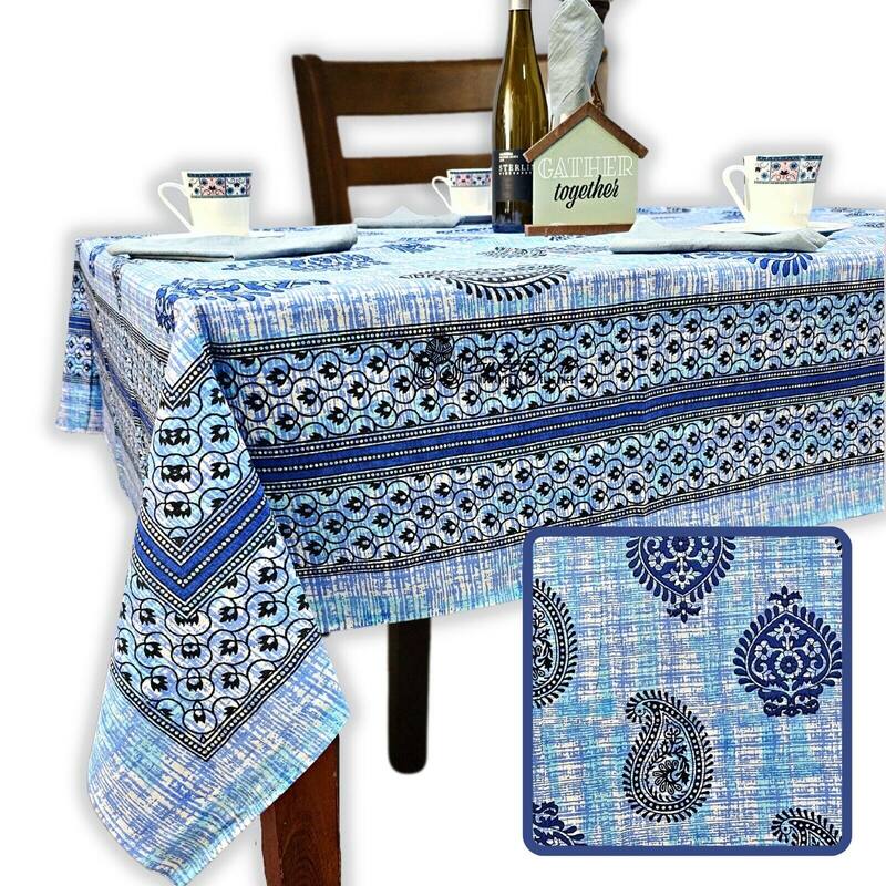 Cotton Floral Tablecloth Rectangle - 70 x 102 in.