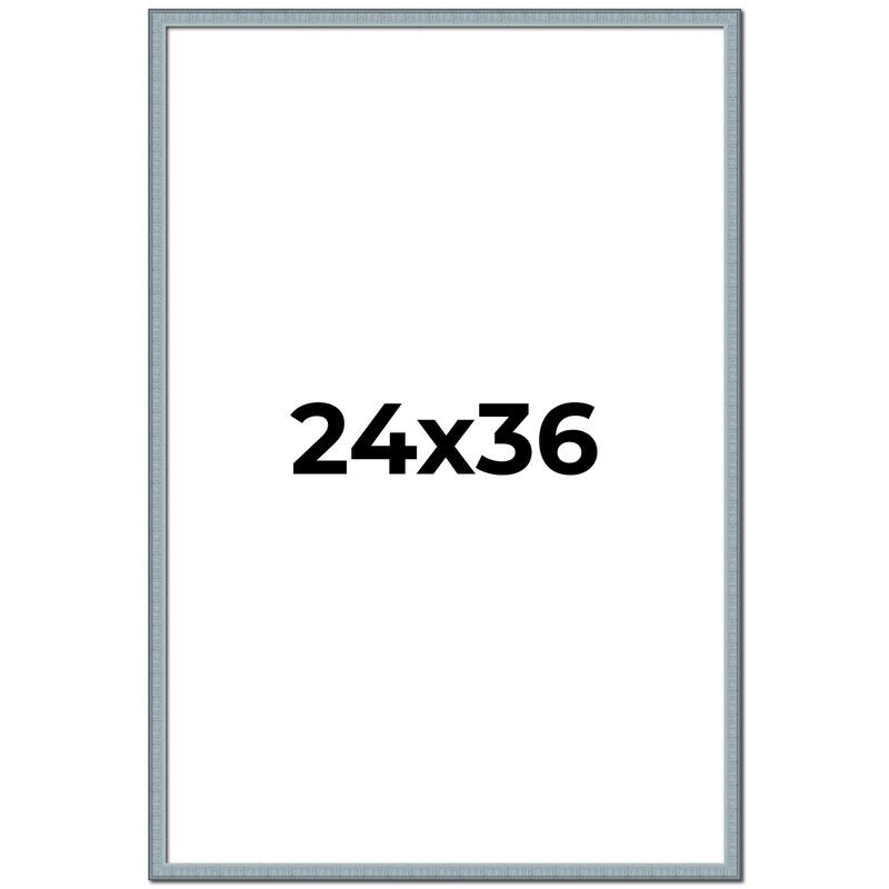 24x36 Frame Rustic Sky Blue Solid Wood Picture Frame | 0.75 Inch