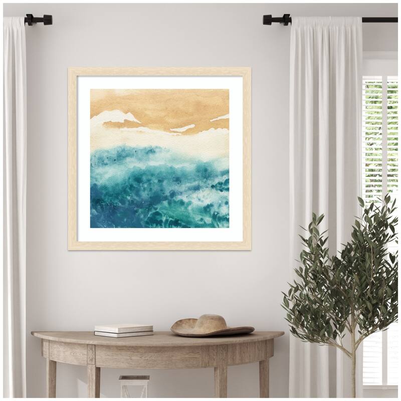 Kate and Laurel Framed Art On Warm Sand by Janet Meinke Lau