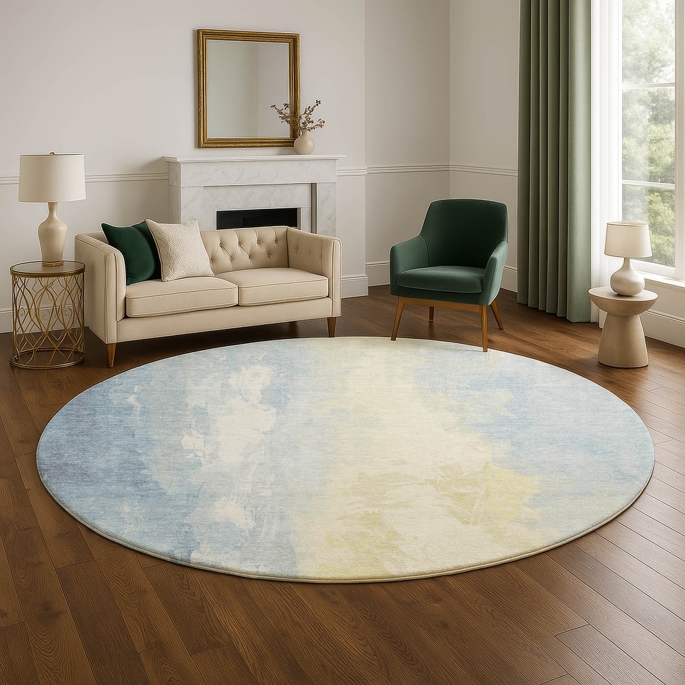 Premium Washable Super Soft Modern Watercolor Mayfield Rug