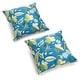 preview thumbnail 19 of 23, 17-inch All-weather Outdoor Throw Pillows (Set of 2, Multiple Patterns) Skyworks Caribbean