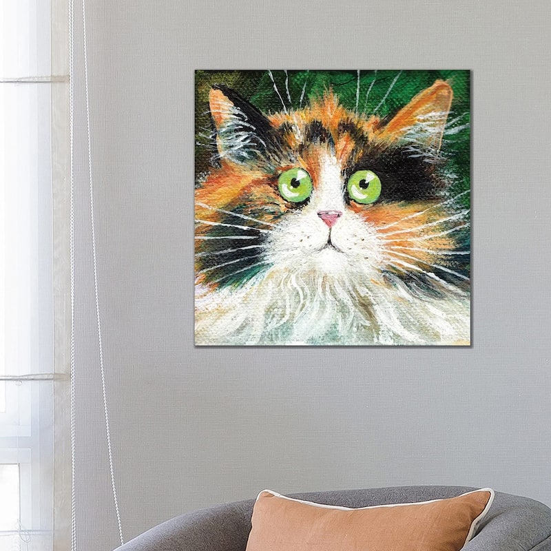 iCanvas "Fluffy Indie" by Kim Haskins Canvas Print - 26x26x1.5