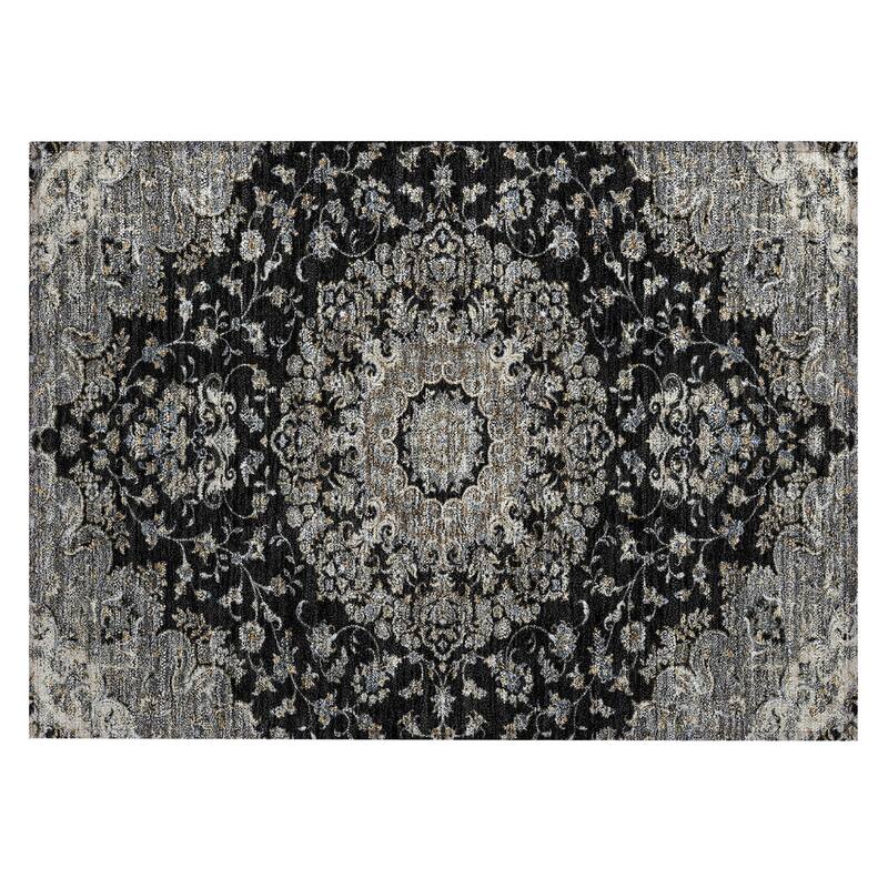 Machine Washable Indoor/ Outdoor Traditional Niko Chantille Rug