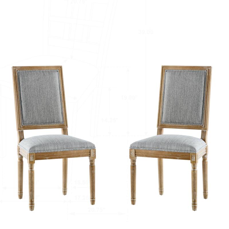 Exquisite French Country Dining Chairs with Stylish Details and Solid Construction