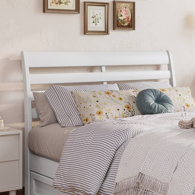 Emelie Platform Bed with Panel Footboard and Storage Drawers