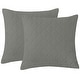 preview thumbnail 14 of 39, Subrtex Throw Pillow Simple Square Covers,2pcs Light gray