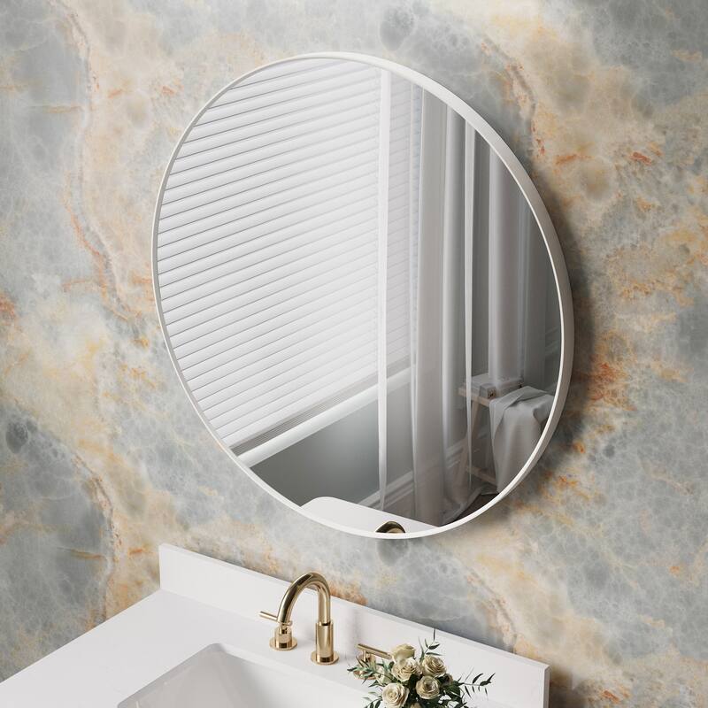 Modern Bathroom Wall Mounted Anodized Aluminum Framed Wall Vanity Mirror