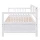 preview thumbnail 6 of 7, Twin Size Modern White Solid Wood Daybed for Bedroom