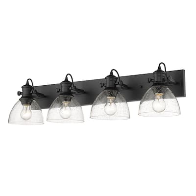 Golden Lighting Hines 4 Light 35" Wide Bathroom Vanity Light