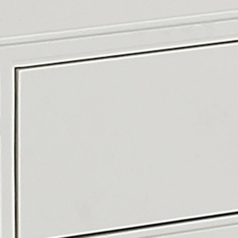 HomeRoots 47" White and Gold Wood Console Table With Two Drawers - 47.20 in. x 29.50 in. x 15.70 in.