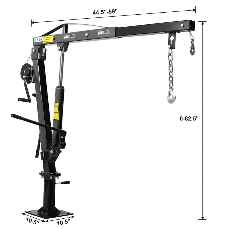 Hydraulic Pickup Truck Crane,Pickup Truck Bed Hoist Jib Crane