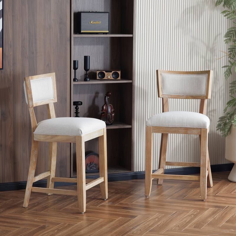26.5" Counter Stools Set Of 2