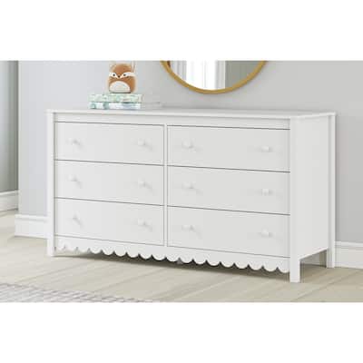 Signature Design by Ashley Hallityn White Dresser