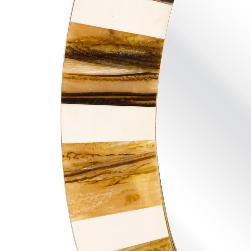 Elk Home Jimma Horn Finish Composite 30 Inch Wide Mirror