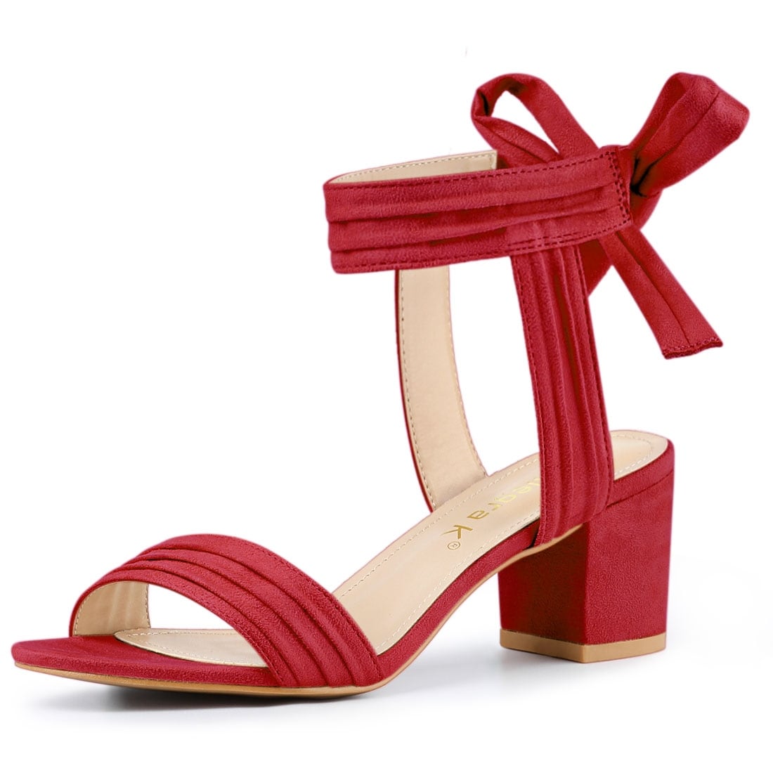 women's ankle tie sandals