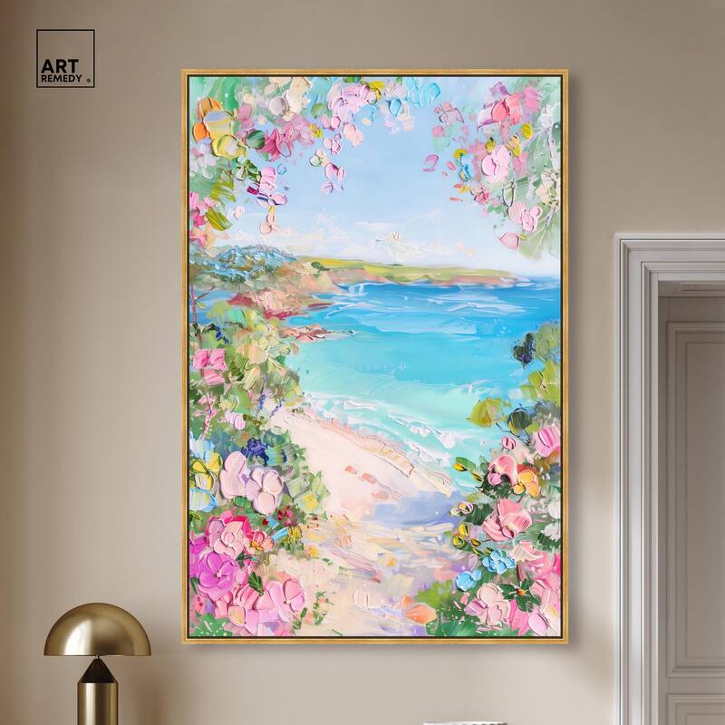 Hillside Harbor View II Canvas by Art Remedy