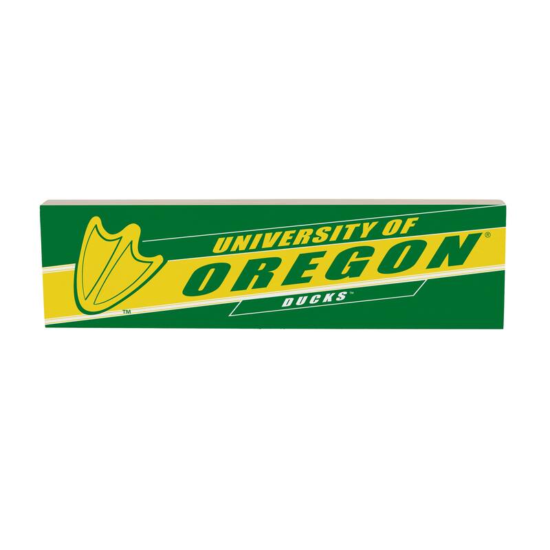 University of Oregon Wooden Tabletop Mantel Shelf Sign