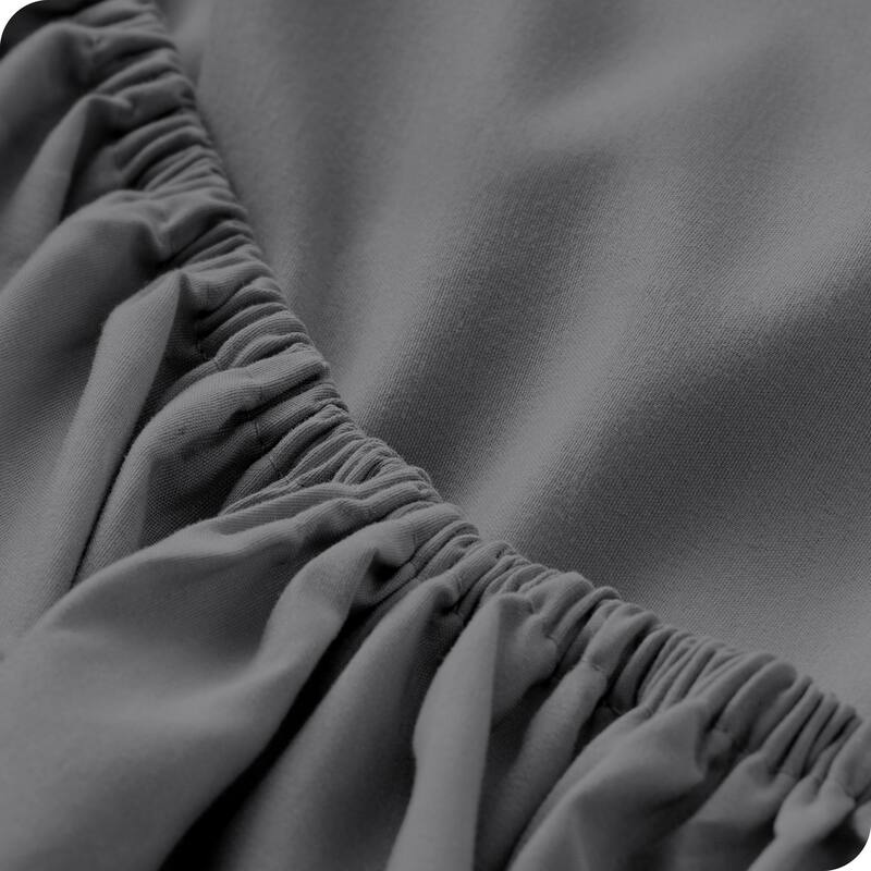 Bare Home Ultra-Soft Microfiber 22 Inch Extra Deep Pocket Fitted Sheet