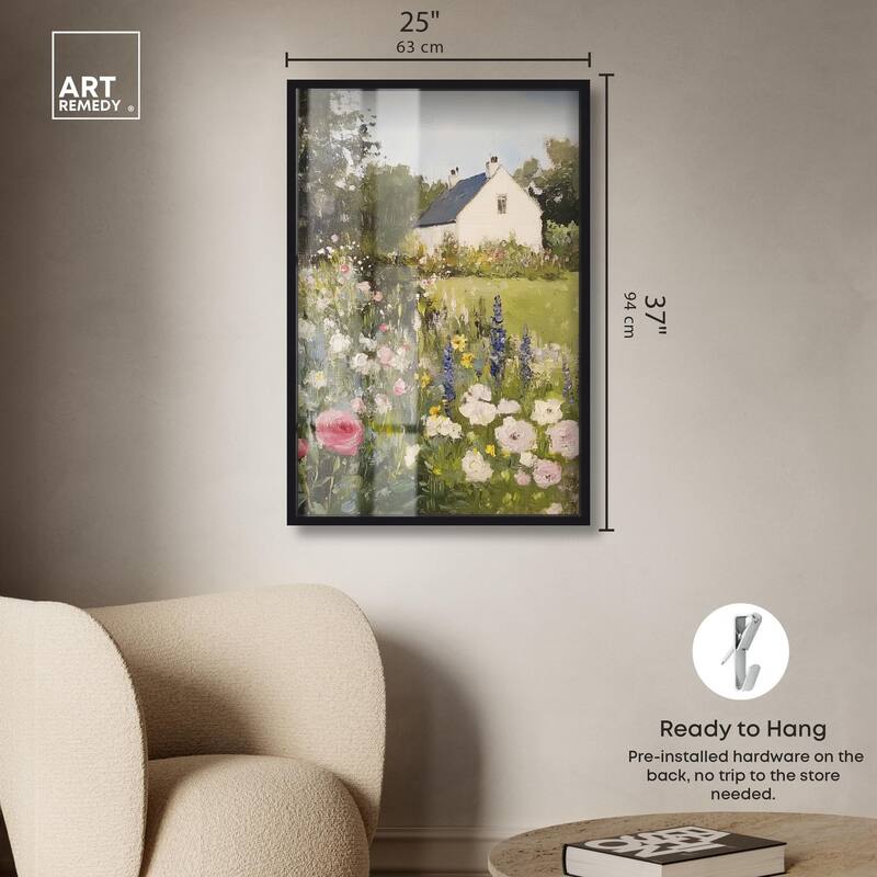 Floral Farmhouse II Shadowbox by Art Remedy