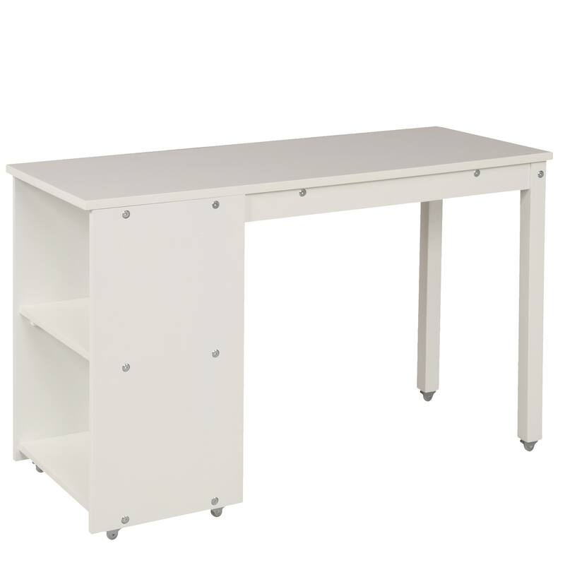 Pine Multifunctional Loft Bed with Movable Desk