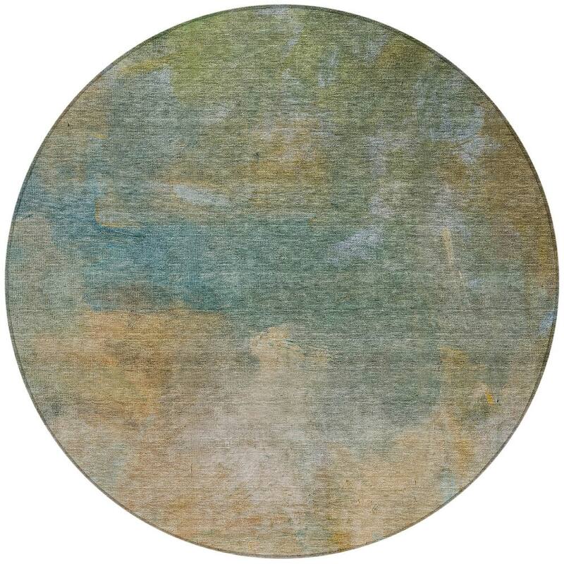 HomeRoots Abstract Transitional Rectangle Outdoor Rug