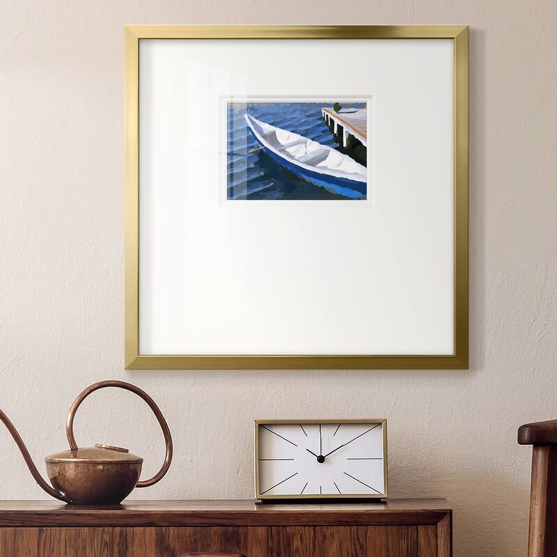 Colorful Rowboat IVPremium Framed Print
