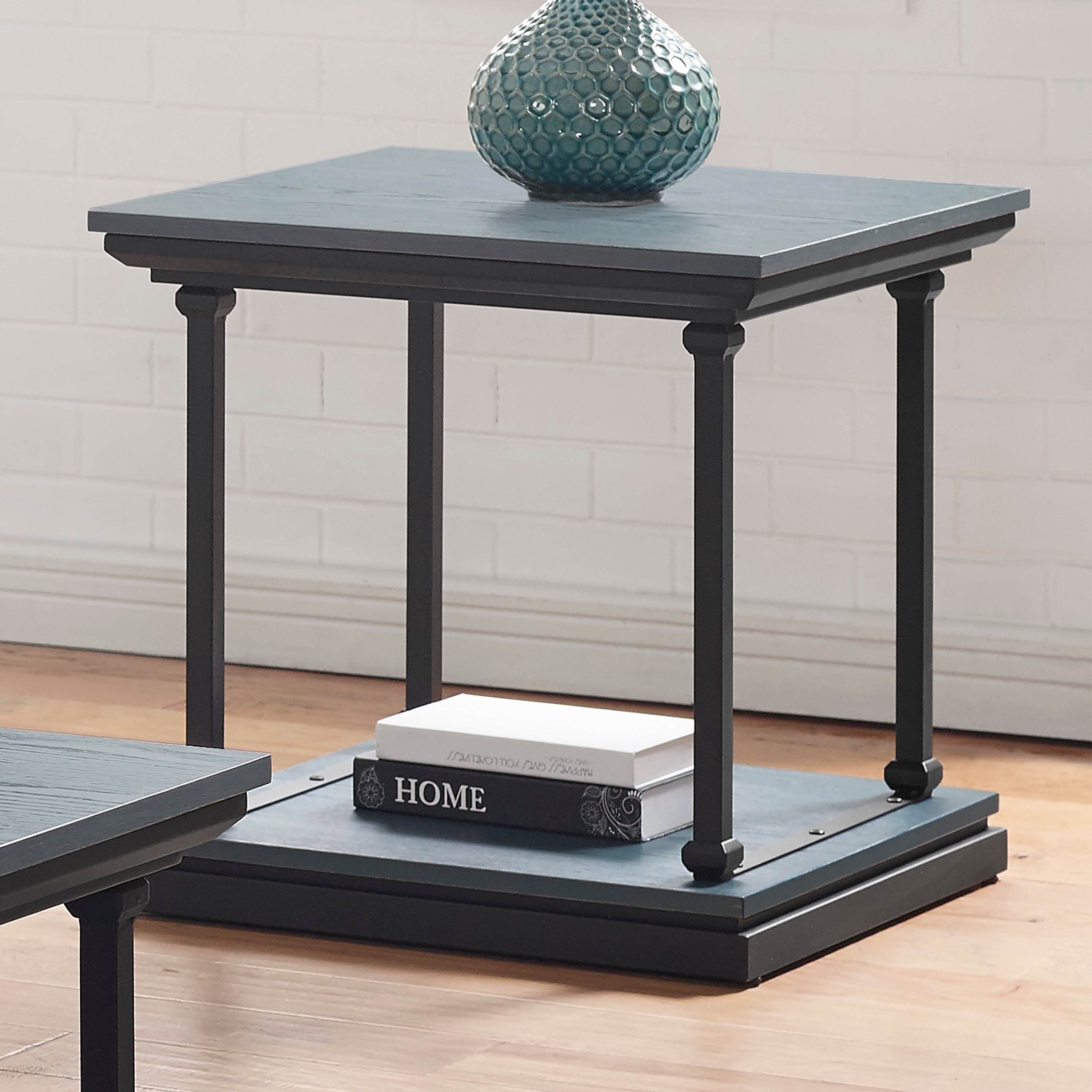 Furniture of America Marcin Transitional 24-inch 1-Shelf Side Table