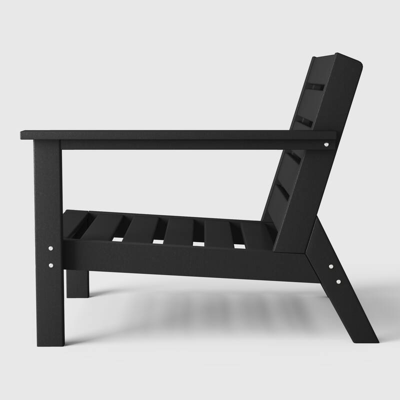 Polytrends Birchwood All Weather HDPE Outdoor Patio Deep Seating Right Arm Facing Chair