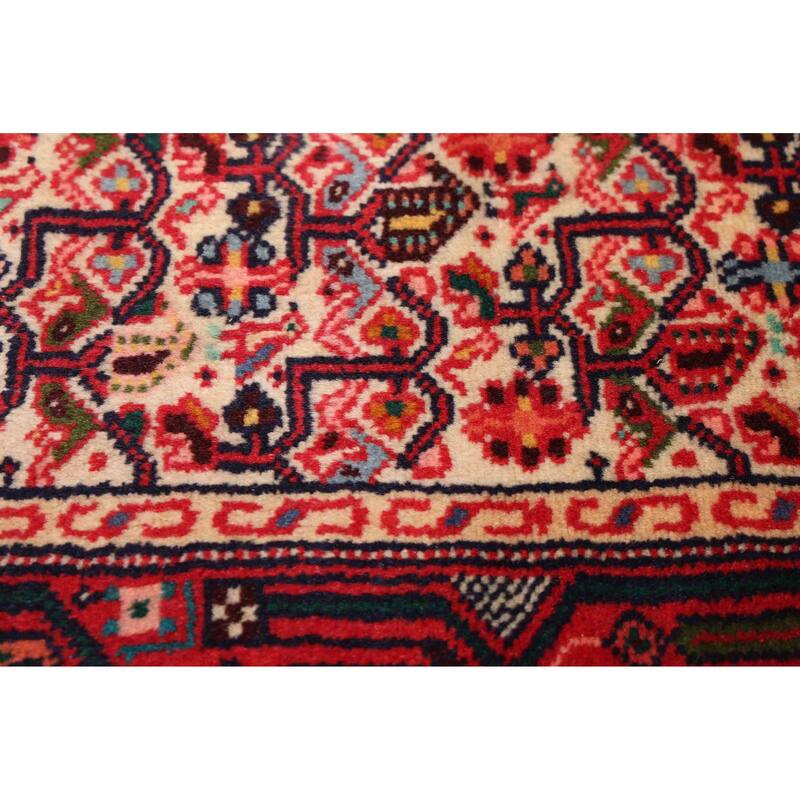 ECARPETGALLERY Hand-knotted Anadol Cream, Red Wool Rug - 3'4 x 5'0
