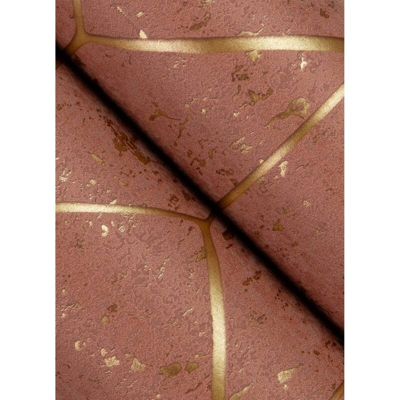 Advantage Hayden Raspberry Concrete Trellis Wallpaper