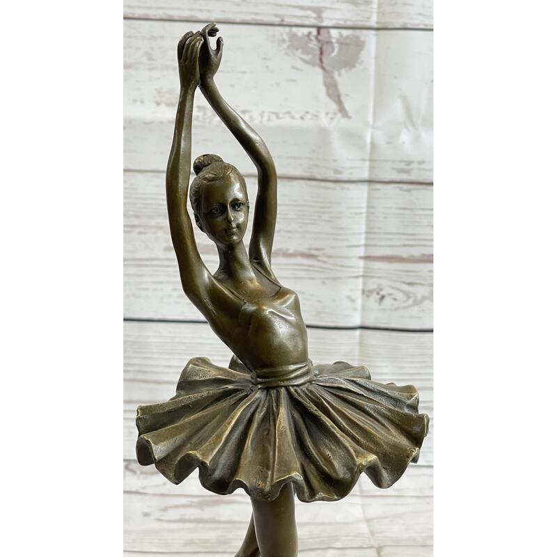Abstract Ballerina Lost Wax By Milo Art Bronze Sculpture Statue Figurine Figure