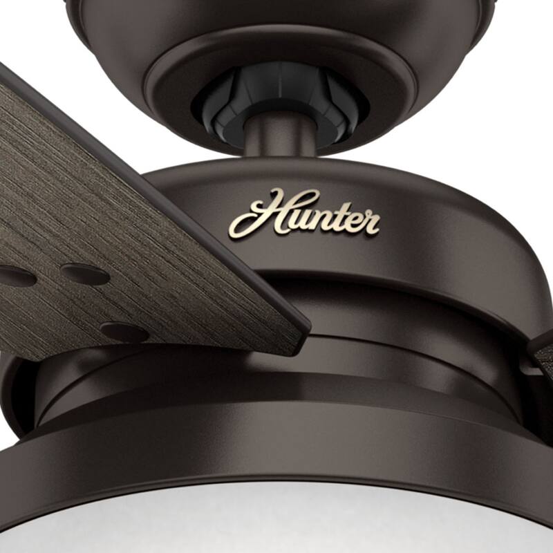 Hunter Fan Sentinel Brushed Nickel 52-inch Ceiling Fan with 3 Reversible Blades - Silver