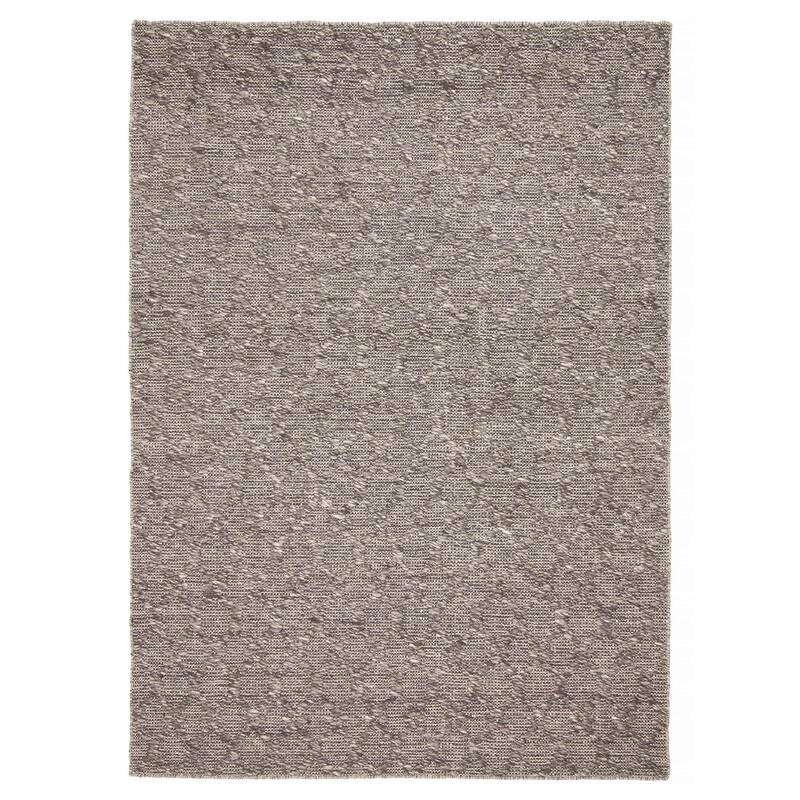 ECARPETGALLERY Braid weave Sienna Dark Grey Wool Rug - 5'3 x 7'6 - Grey - 5'3 x 7'6