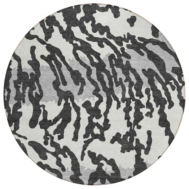 HomeRoots Animal Print Transitional Rectangle Outdoor Rug