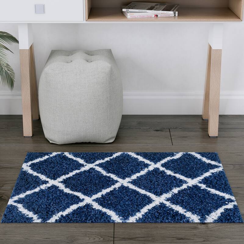 Joy Shag Moroccan Stripe Indoor Area Rug