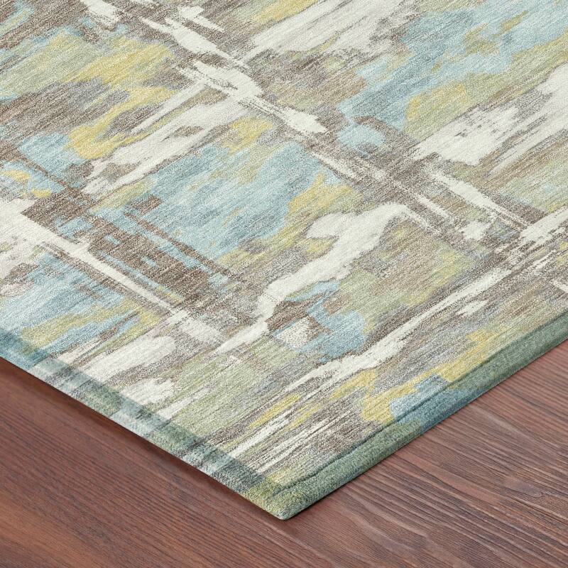 Machine Washable Indoor/ Outdoor Casual Fowler Chantille Rug