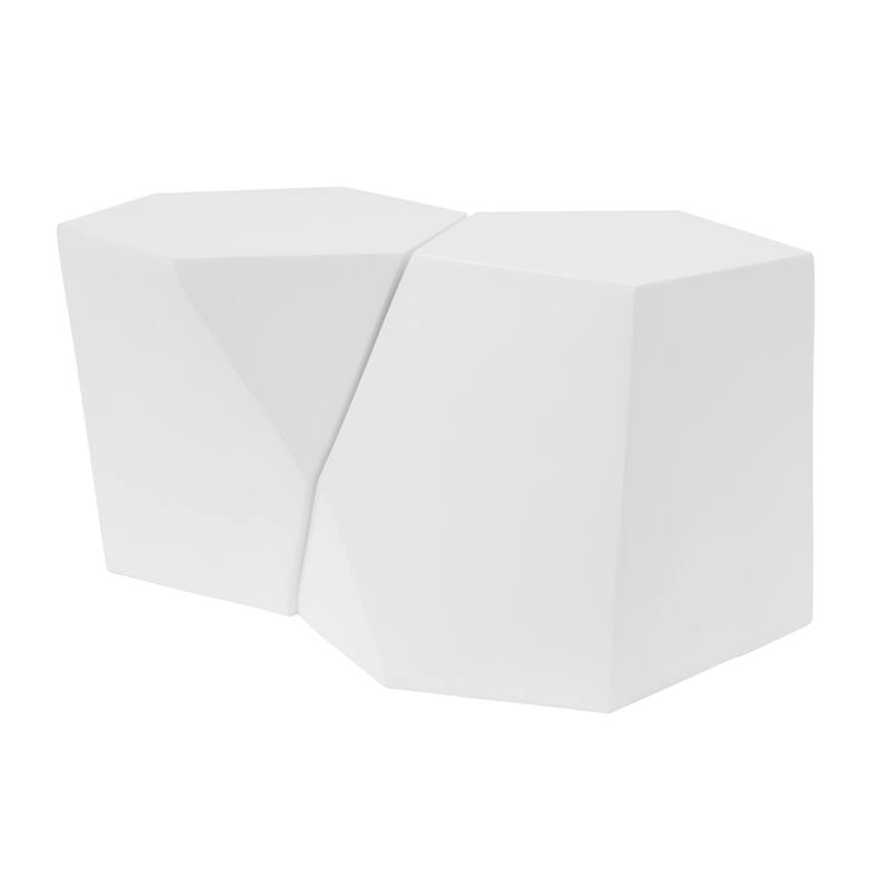 Modern MGO hexagon-topped Coffee Table Set Suitable for Any Space , No assembly is required