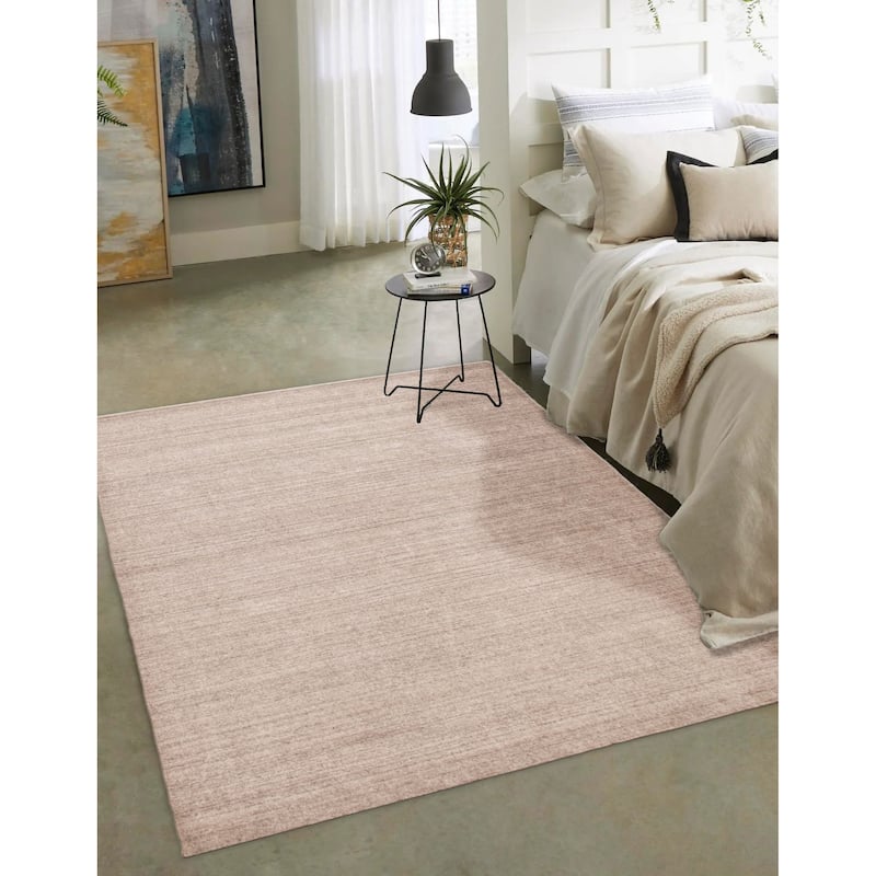 ECARPETGALLERY Hand Loomed Kashkuli Gabbeh Light Grey Wool Rug - 5'9 x 8'0
