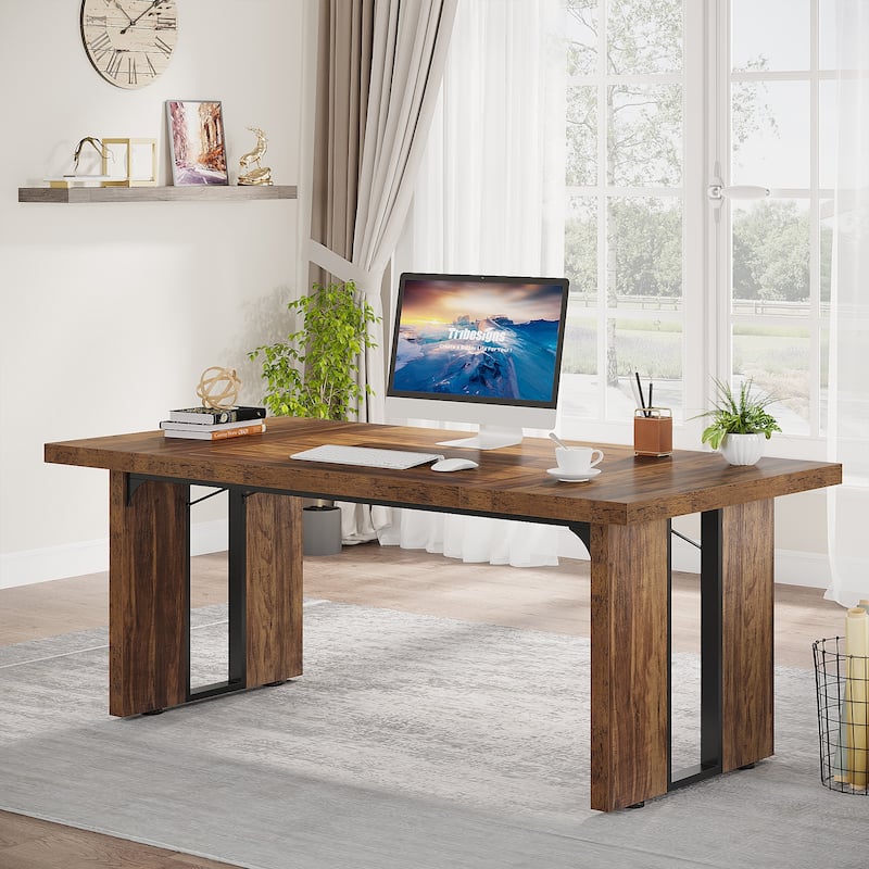 70.9” Large Executive Desk for Home Office