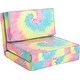 preview thumbnail 9 of 14, Urban Shop Ultra Suede Convertible Flip Chair Multi