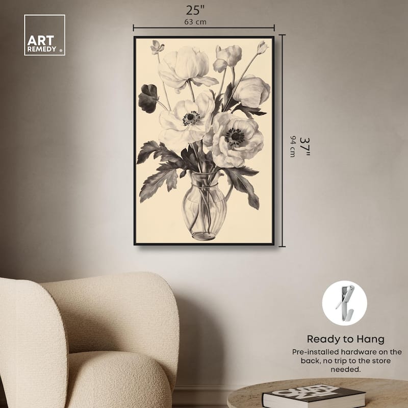 Herbarium's Hush III Canvas by Art Remedy