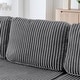 preview thumbnail 16 of 45, U shape Modular Sectional Sofa, Compressed Sectional Sofa Modern Minimalist Style Corduroy Couch