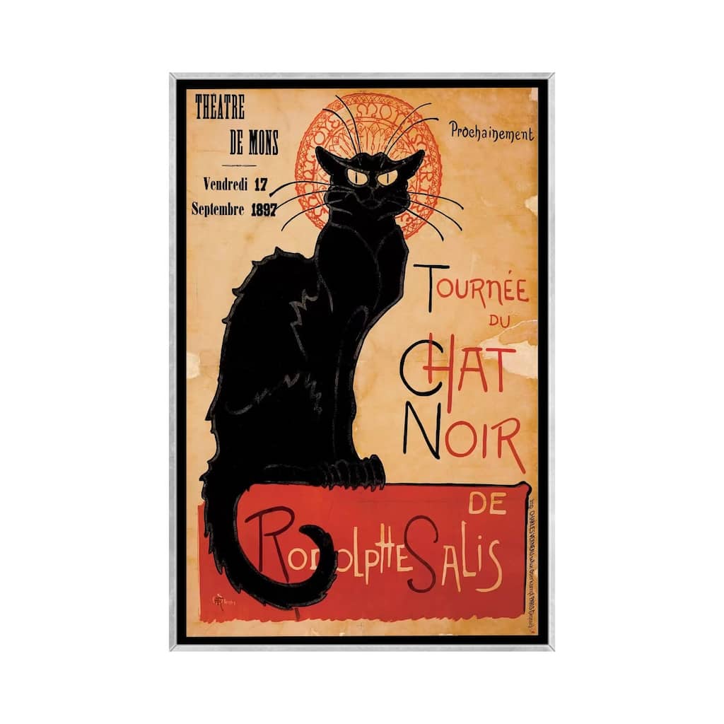 iCanvas "Tournee du Chat Noir Advertising Vintage Poster" by Unknown Artist Framed