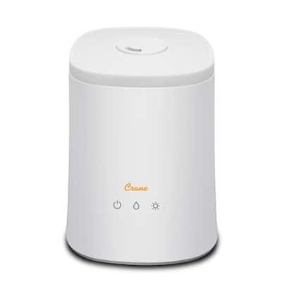 Crane 1.2 Gal. Top Fill Cool Mist Humidifier & Diffuser for Rooms up to 500 sq. ft. - 1.2 Gallons