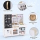 preview thumbnail 9 of 8, Gymax Play Kitchen Toy Set w/ Chalkboard Oven Sink Faucet Stove Water